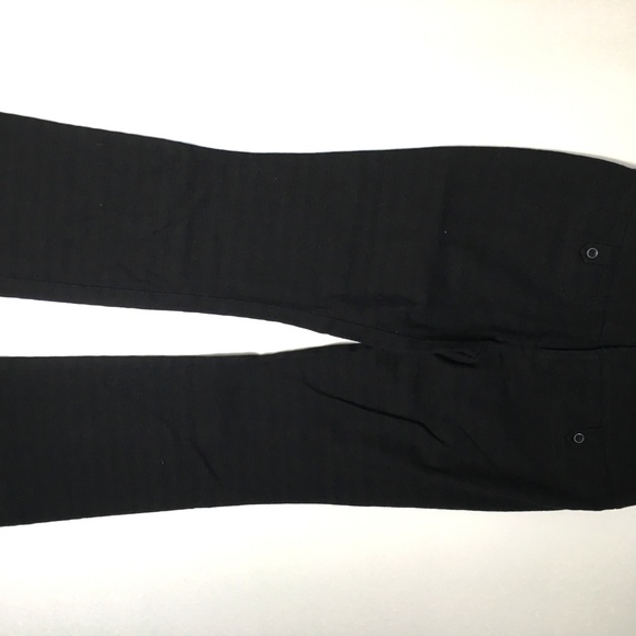 Anthropologie Crop Flare trousers Black 4 petite - Picture 5 of 5
